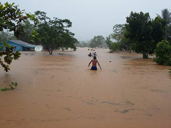 Banjir yang melanda beberapa daerah di Weda tengah. (Dok Ican)